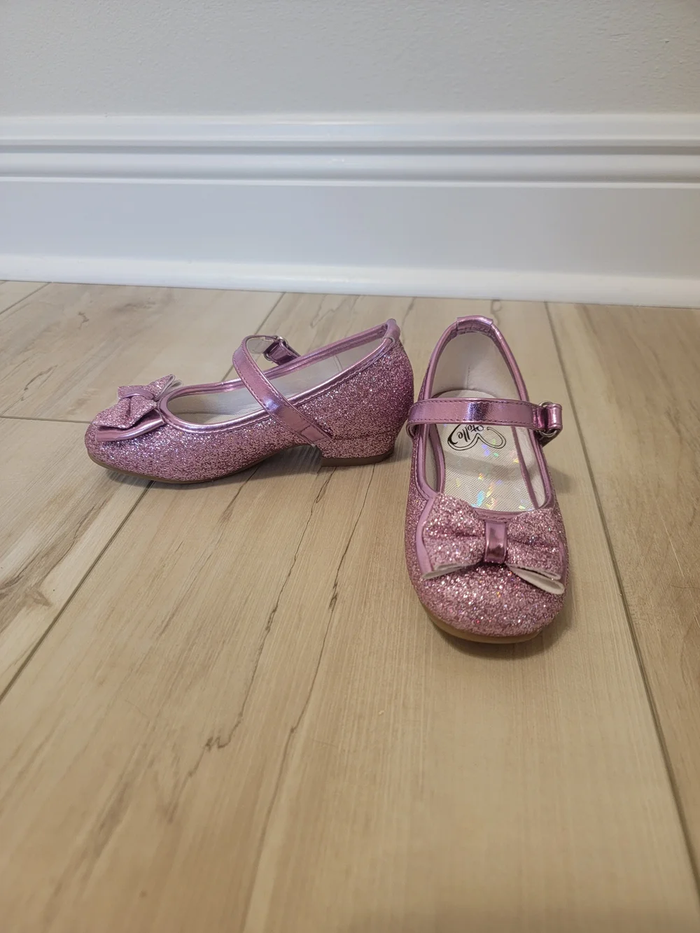 Girls' Sparkle Bow Pink Mary Jane Kids Shoes